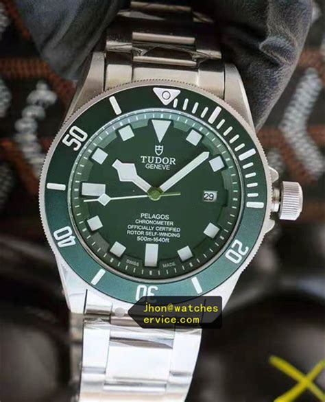 tudor watch green face